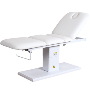 Table de massage électrique pour soins du visage, couleur ivoire doré, avec coussinets en plastique, idéale pour les spas et salons de beauté - Vente chaude - Product Image 6