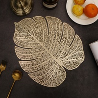 Feuilles napperons de table en PVC tapis de table résistants à la chaleur napperons antidérapants pour la décoration de table de fête de banquet de mariage
