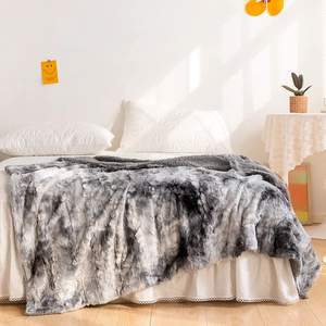 Tùy Chỉnh Giá Rẻ Nhất Hai Lớp Nặng In Cao Đống <span class=keywords><strong>Faux</strong></span> Lông Vải Mùa Đông Ném Chăn Cho Trang Trí Nội Thất Sofa - Product Image 1