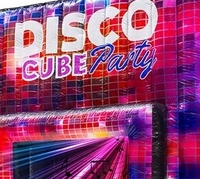 WINSUN personnalisé Disco Cube gonflable Bounce House Commercial Combo Location en plein air