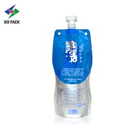 DQ PACK 500ml réutilisable Doypack personnalisé imprimé feuille d'aluminium liquide emballage PET PE odeur preuve jus eau bec pochette sac