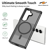 Coque de téléphone mate pour Samsung Galaxy Z Fold 6 7 Flip 7 6 Antichoc PC + TPU Coque de téléphone de charge magnétique respectueuse de la peau