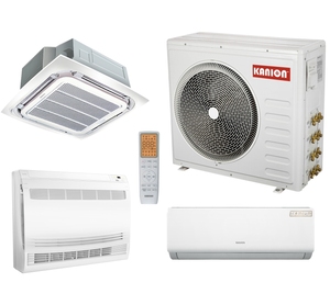 เครื่องปรับอากาศแบบแยกส่วน 3 โซน รุ่น Cassette Mini 9000-42000btu พร้อมระบบฮีทปั๊ม ขนาด 9000 12000 18000 24000btu 9000 12000 1800 - Product Image 1