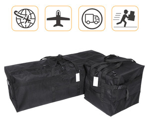 55l 80l 100l <span class=keywords><strong>150l</strong></span> Aeropuerto de viaje Heavy Duty Utility Plegable Impermeable Negro Oxford Bolsa de viaje grande - Product Image 5