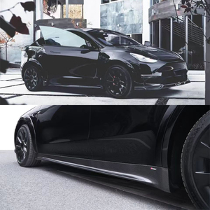 Jupes latérales en fibre de carbone style C pour Model Y 2018-2024 - Product Image 3