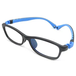 Monture de lunettes flexible pour enfants Blocage de la lumière bleue Lunettes pour enfants