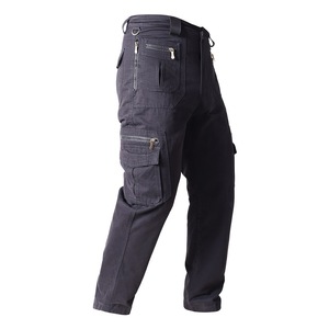 Pantalones de Trabajo Holgados para Hombre con Múltiples Bolsillos, Pierna Recta, Primavera y Otoño, Talla Grande, Pantalones Cargo de Trabajo de Algodón Casuales y a la Moda - Product Image 5