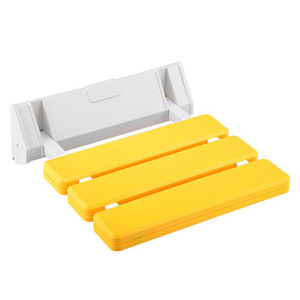 Siège de douche pliant mural en plastique et alliage d'aluminium, antidérapant, capacité de charge de 130 kg, tabouret de sécurité pour salle de bain pour personnes âgées et handicapées - Product Image 4