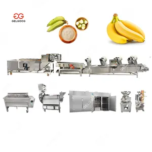 Googelg สายการผลิตอุตสาหกรรมเครื่องทำแป้งกล้วยกระบวนการผง