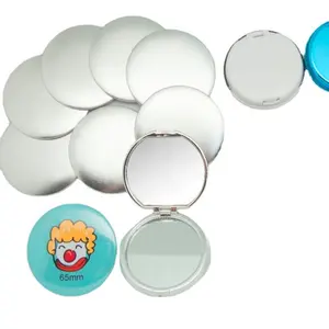 DIY Cosmetic Compact Mirror Button Pocket Mirror Badge