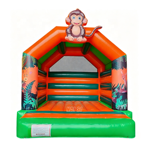 Trampolín Infantil con Diseño de Jungla, Castillos Inflables, Casa de Brinco Personalizada de Fábrica para Equipamiento de Juegos al Aire Libre - Product Image 1