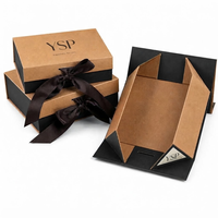 Ensemble d'emballages de luxe sur mesure en papier kraft pour soins de la peau avec fermeture magnétique, boîte rigide pliable et insert