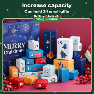 2024 nouvelles boîtes mystères compte à rebours de noël-24 jours boîte aveugle calendrier <span class=keywords><strong>Surprise</strong></span> fête faveurs boîte-cadeau - Product Image 2