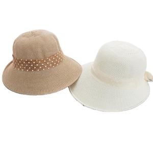 Mode féminine protection solaire visière petit chapeau de pêche loisirs voyage plage tricot chapeau - Product Image 1