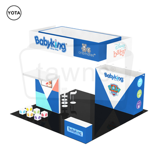 Cabina de exhibición personalizable de tawns 6x6, marco de aluminio, escaparate de tela de tensión de pared de listón reutilizable para exposiciones - Product Image 2