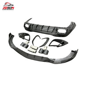 Kit carrosserie personnalisé en fibre de carbone style BS pour <span class=keywords><strong>Mercedes</strong></span> <span class=keywords><strong>AMG</strong></span> GT63 X290 : Lame avant, diffuseur arrière, prises d'air, ailerons latéraux - Product Image 2