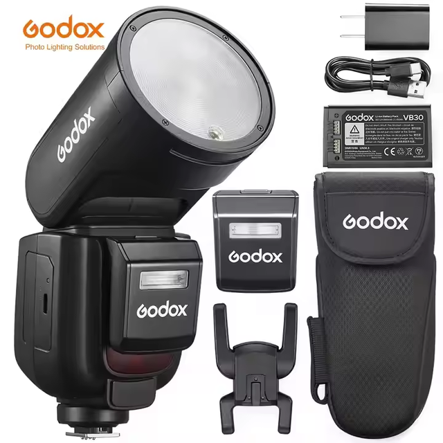 USD338 Free Ship V1 Pro TTL Li-ion Camera Flash Wireless Transmission Speedlite Flash for Canon Nikon Sony Fuji Olympus