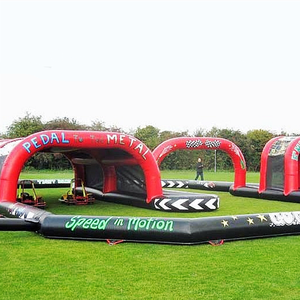 Piste de karting gonflable personnalisée jeux de plein air stimulants piste de course gonflable vélos <span class=keywords><strong>Quad</strong></span> - Product Image 1