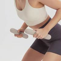 Haltères en silicone écologiques, poids en fonte pour femmes, yoga, pilates, entraînement à domicile, équipement de musculation