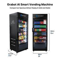 Distributore Automatico Intelligente AI con Apertura Porta Automatica e Pagamento con Carta, Chiosco Intelligente AI per Bevande e Snack