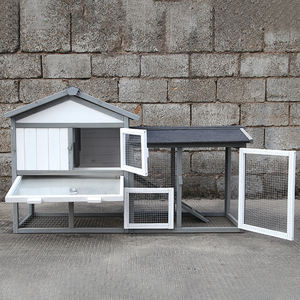 Spot Großhandel Outdoor Tannenholz Großer Kaninchen Aufbewahrung käfig Holz Castle Rabbit Hutch - Product Image 5