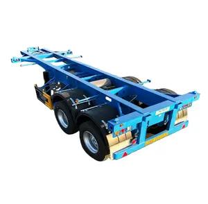 Brand New Giá Rẻ Tiện Ích Trailer 3 Trục Khung Gầm Vận Chuyển Container Skeleton Bán Trailer Để Bán 40ft Skeleton Bán Trailer