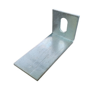 Support d'angle galvanisé à un trou, forme en L, 50x40, pour support d'équipement, plaqué zinc - Product Image 1