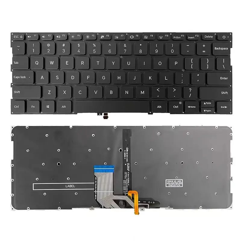 Factory Wholesale TM1604 Laptop Keyboard For Xiaomi Air 13.3 161301 TM1604 TM1704 TM1703 TM1613R Notebook Backlit Keyboards