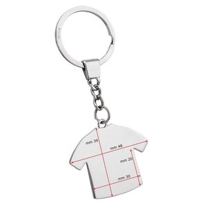 Llavero de aleación y vidrio con diseño de camiseta de dibujos animados, abridor de botellas con impresión UV, llaveros de 25 mm, regalo. - Product Image 2