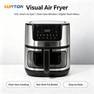 Freidora de aire multifunción SUNTON, la más vendida para el hogar, con pantalla táctil de control digital, CKD, SKD, de acero inoxidable. - Product Image 3