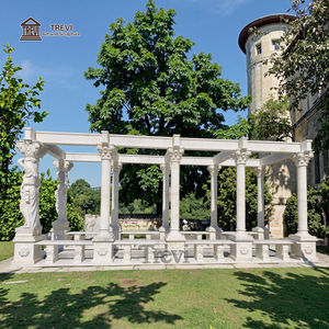 รูปปั้นศาลาหินอ่อนตกแต่งสวนปราสาทศาลาหินทางเดินยาว - Product Image 4