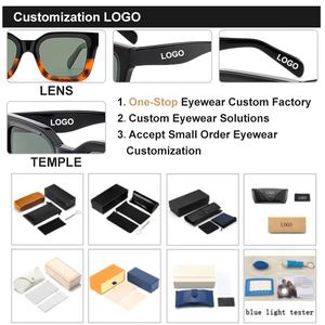 Солнцезащитные очки из ацетата последнего дизайна, унисекс, для повседневной носки, с защитой от ультрафиолета, комфортные в использовании. - Product Image 3