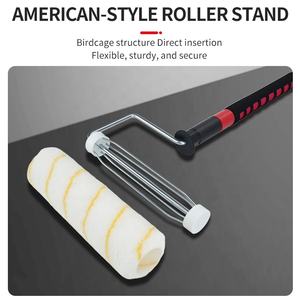 <span class=keywords><strong>Rouleau</strong></span> à <span class=keywords><strong>peinture</strong></span> professionnel en gros avec manche <span class=keywords><strong>télescopique</strong></span> en acier inoxydable - Outil de <span class=keywords><strong>peinture</strong></span> en polyester pour la maison - Product Image 4