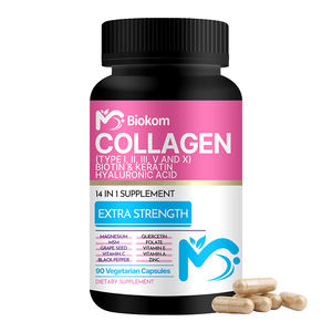 China Großhandels preis Ultra Natural Herbal Skin White ning Vitamin E Kollagen Biotin Keratin Hyaluron säure Kapseln Ergänzungen - Product Image 1