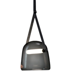 Lámpara de Araña de Cristal Creativa Posmoderna para Dormitorio y Sala de Estar, Cabecera de Cuero Artística con Luces Colgantes de Diseño - Product Image 1