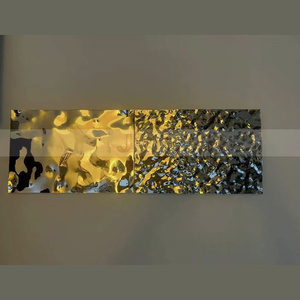 J130 Techo Pared Decoración Cheep Water Ripple Hoja de acero inoxidable - Product Image 3