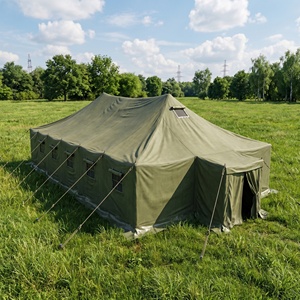 Tente de campement pour réfugiés BC, <span class=keywords><strong>prix</strong></span> usine personnalisé, en toile robuste avec structure métallique et vestibule métallique pour l'extérieur - Product Image 2