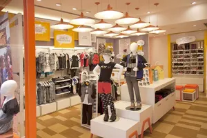 Child Clothing Display Cabine Baby Clothing Store Shelves And Clothe Shop Furniture And Kids Clothes Shop Decoration