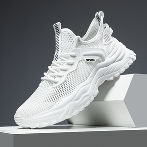 Zapatos Deportivos para Hombre, Talla Grande, con Cordones, Suela Transpirable y Parte Superior de Malla, para Primavera/Verano, Estilo Deportivo - Product Image 1