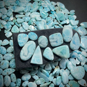Cabochon de jaspe naturel fait main, pierre précieuse verte de qualité AAA, formes variées, certifiée par un tiers, pour la fabrication de bijoux - Product Image 3