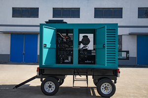 Dcec di động Trailer loại máy phát điện diesel 20kW 30Kw 50kw 4 bánh xe ATS 20kva 30kVA 50kva mở khung với bắt đầu từ xa dễ dàng di chuyển - Product Image 4