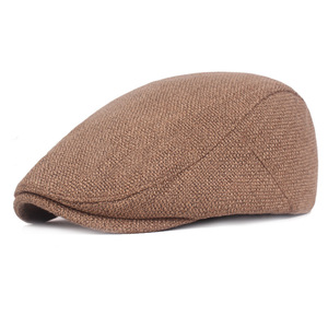 Boina de cáñamo de lino y algodón para hombre y mujer, gorro con visera, gorras de verano, Unisex - Product Image 1