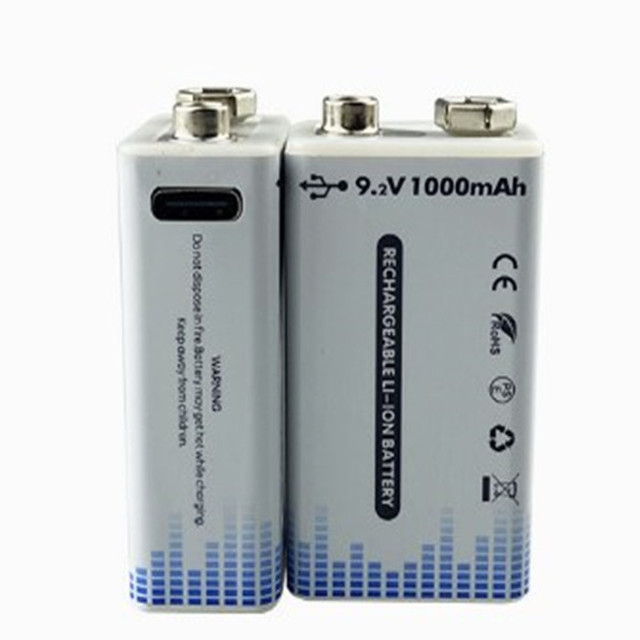 9v USB Lithium Ion Rechargeable Battery for SALE