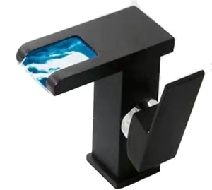 Nanan guanshu hiện đại cổ điển duy nhất xử lý LED Đen kéo xuống vòi bếp kinh tế thiết bị vệ sinh nhà cung cấp Trung Quốc cho khách sạn - Product Image 2