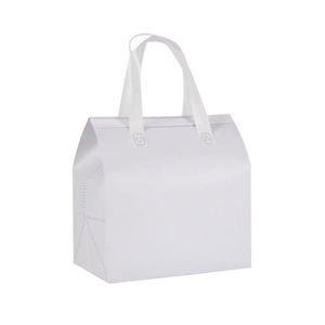 Sac isotherme portable en non-tissé avec logo personnalisé, idéal pour le déjeuner, les pique-niques, le café, le thé et la crème glacée - Product Image 1
