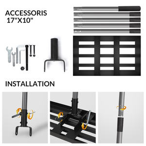 गोल्फ कोर्स लेवलिंग रेक के लिए 17*10 इंच टिकाऊ धातु स्टेनलेस स्टील पिछवाड़े लॉन मिट्टी मिट्टी ग्राउंड एडजस्टेबल लैंडस्केप टूल - Product Image 5