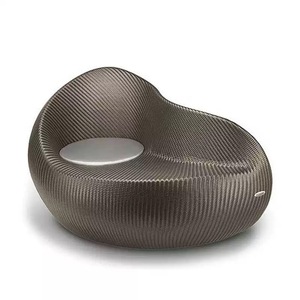<b>Outdoor</b> Modern Circular Rattan <b>Sofa</b> Bed-Eco-Friendly Durable Sun Lounger for Villa & Hotel Gardens - Product Image 5