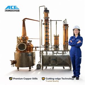 อุปกรณ์กลั่นทองแดงระดับมืออาชีพ Ace 300L 400L 500L 600L สำหรับการผลิตวิสกี้และจิน - Product Image 5