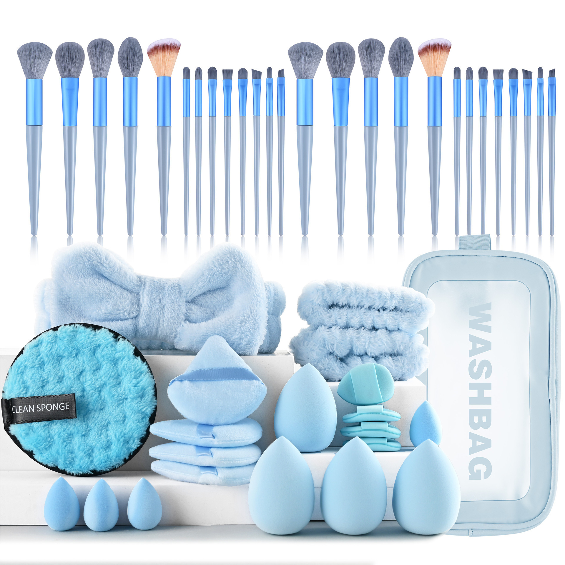 47 pcs blue set