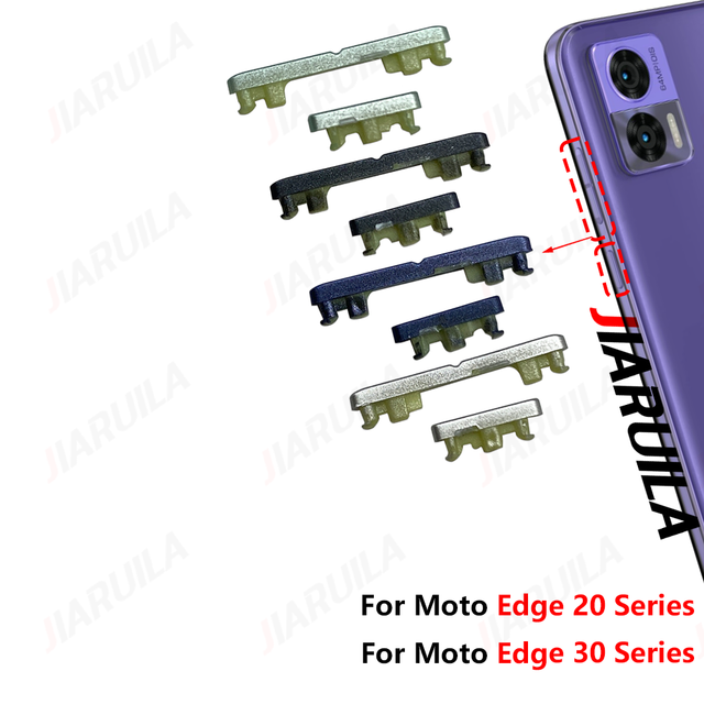 Mobile External Button for Moto Edge 30 Neo 20 Lite Pro Side Power Volume Key Repair Replacement Phone Spare Parts Wholesale
